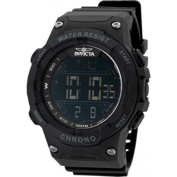 Invicta Racing Alarm Chronograph GMT Quartz Digital Black Dial Men's Watch 47523 - The Watches Men & Co