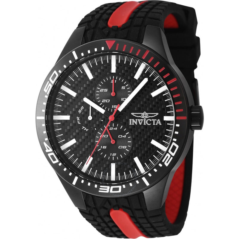 Invicta Racing GMT Quartz Black Dial Men's Watch 47553 - The Watches Men & Co