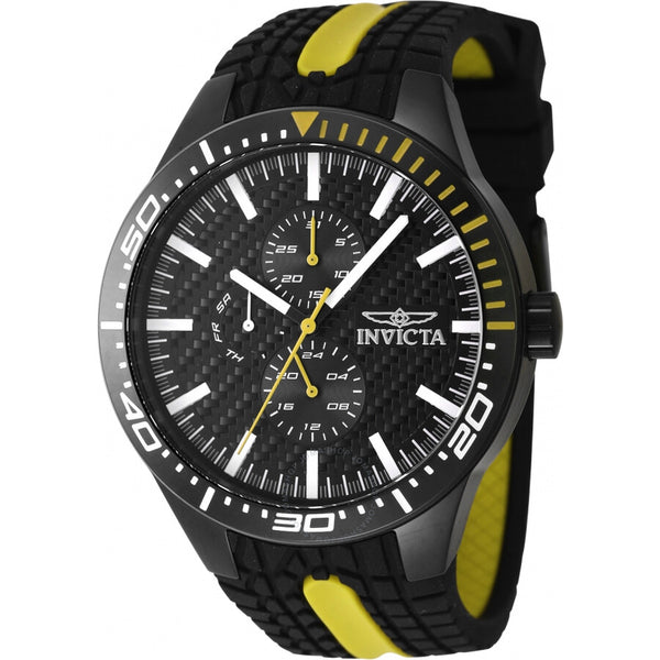 Invicta Racing GMT Quartz Black Dial Men's Watch 47554 - The Watches Men & Co