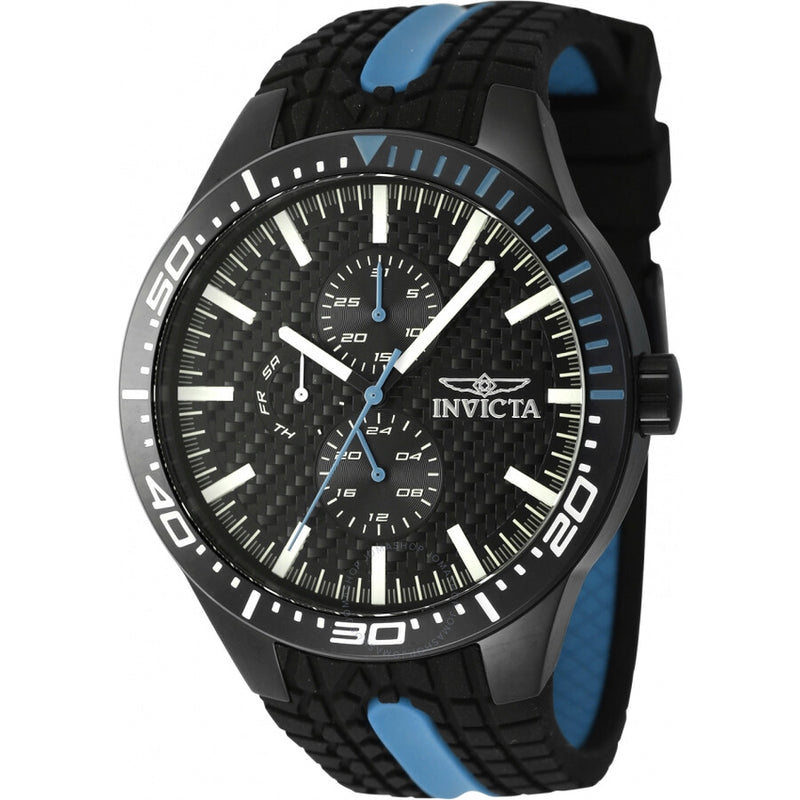 Invicta Racing GMT Quartz Black Dial Men's Watch 47555 - The Watches Men & Co