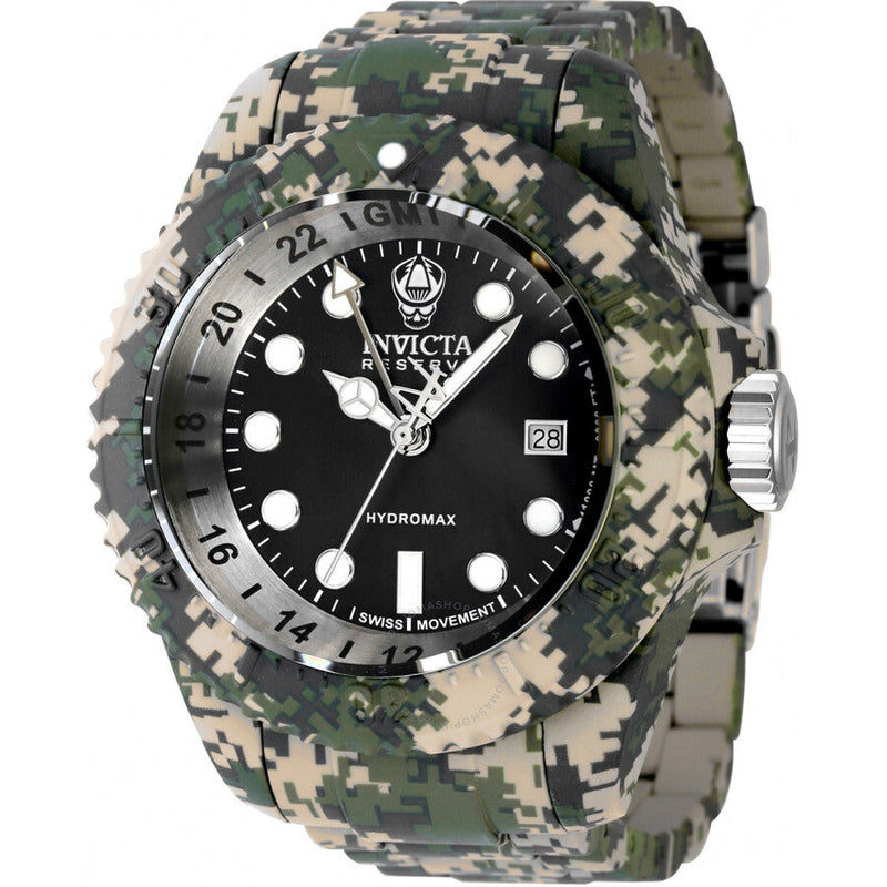 Invicta Reserve GMT Quartz Black Dial Men's Watch 40462 - The Watches Men & Co