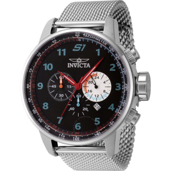 Invicta S1 Rally Chronograph GMT Quartz Black Dial Men's Watch 44947 - The Watches Men & Co