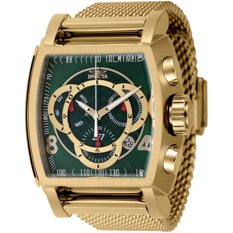 Invicta S1 Rally Chronograph Quartz Green Dial Men's Watch 46015 - The Watches Men & Co