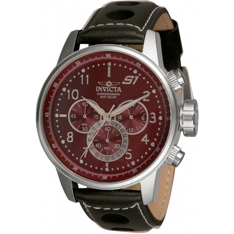 Invicta S1 Rally Chronograph Quartz Burgundy Dial Men's Watch 30915 - The Watches Men & Co