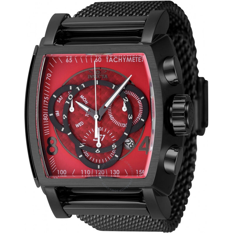 Invicta S1 Rally Chronograph Quartz Red Dial Men's Watch 46012 - The Watches Men & Co