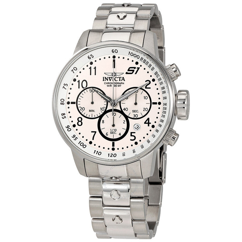 Invicta S1 Rally Chronograph Silver Dial Men's Watch 23078 - The Watches Men & Co