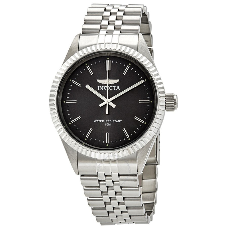 Invicta Specialty Black Dial Stainless Steel Men's Watch 29372 - The Watches Men & Co