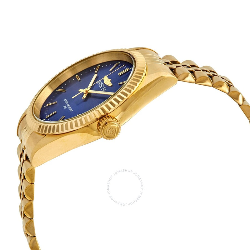 Invicta Specialty Blue Dial Yellow Gold-tone Men's Watch 29386 - The Watches Men & Co #2