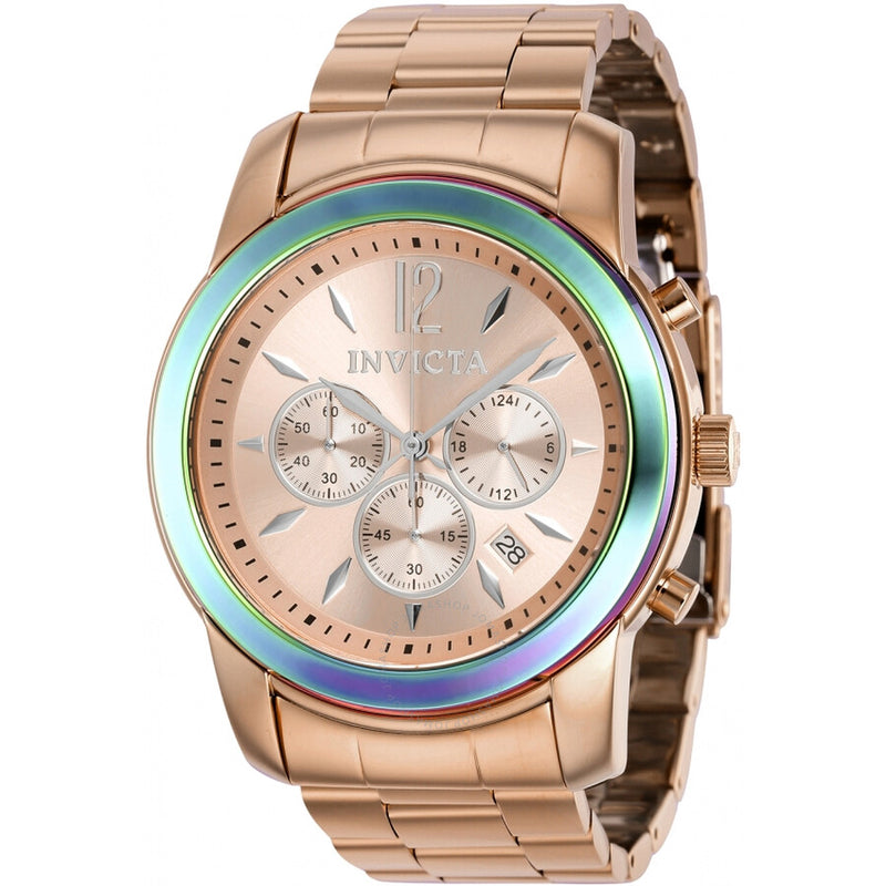 Invicta Specialty Chronograph Quartz Rose Dial Men's Watch 40493 - The Watches Men & Co