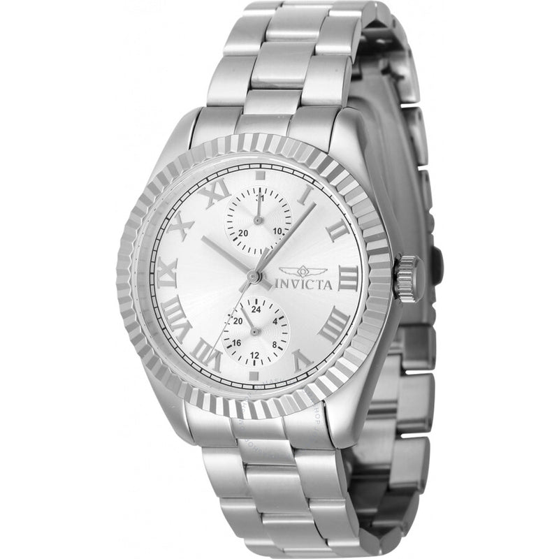 Invicta Specialty GMT Quartz Silver Dial Ladies Watch 47435 - The Watches Men & Co