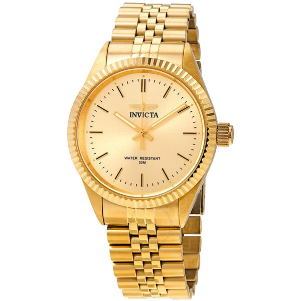 Invicta Specialty Gold Dial Yellow Gold-tone Men's Watch 29388 - The Watches Men & Co