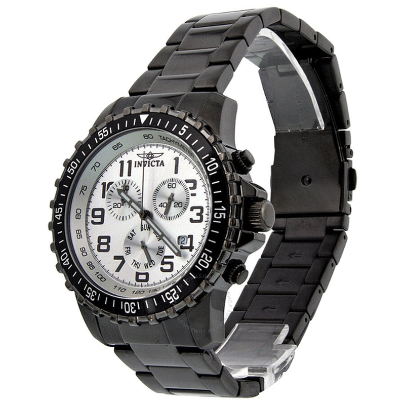 Invicta Specialty Pilot Chronograph Silver Dial Men's Watch 11370 - The Watches Men & Co #2