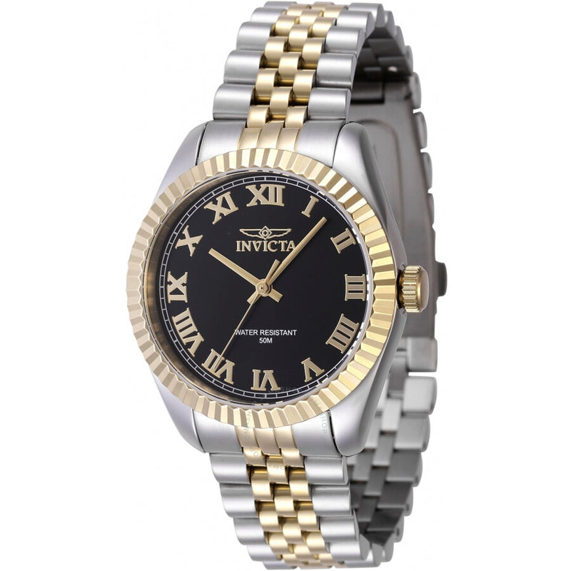 Invicta Specialty Quartz Black Dial Ladies Watch 47413 - The Watches Men & Co