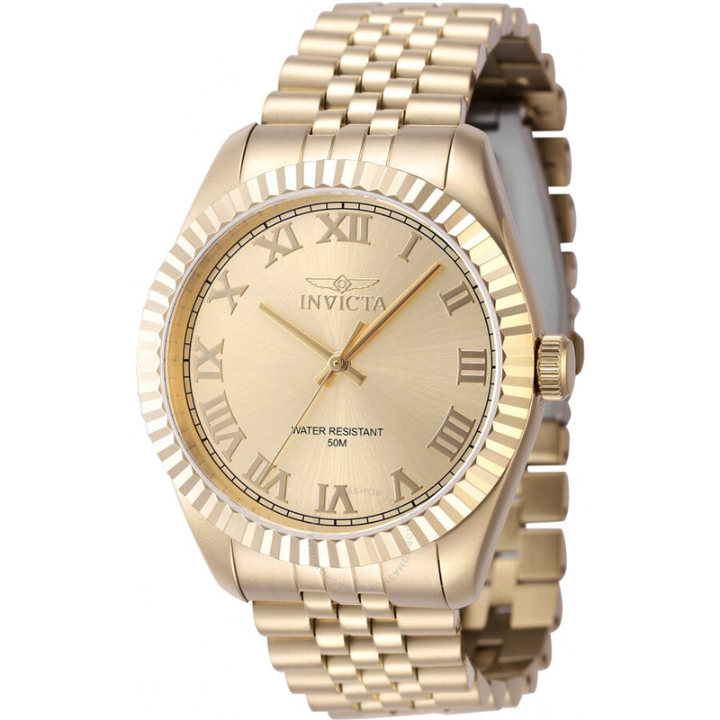 Invicta Specialty Quartz Gold Dial Men's Watch 47406 - The Watches Men & Co