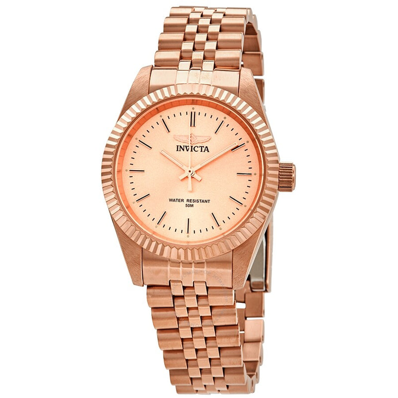 Invicta Specialty Rose Dial Rose Gold-tone Ladies Watch 29417 - The Watches Men & Co