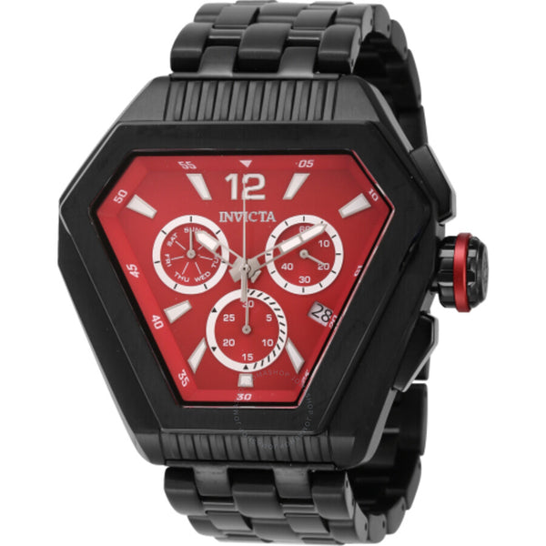 Invicta Speedway Chronograph Date Quartz Red Dial Men's Watch 46098 - The Watches Men & Co