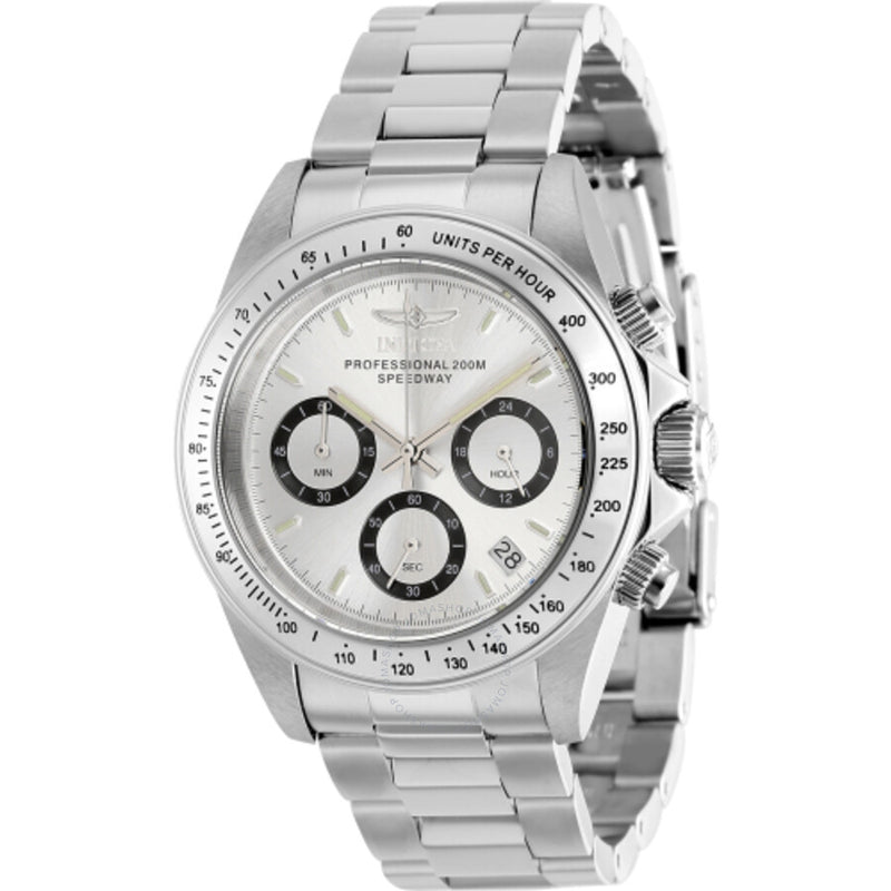 Invicta Speedway Chronograph GMT Quartz Silver Dial Men's Watch 37167 - The Watches Men & Co