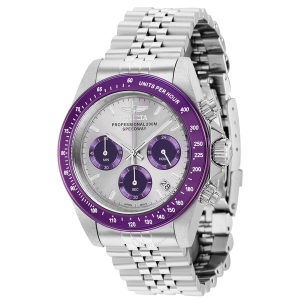 Invicta Speedway Chronograph Quartz Light Grey  Dial Men's Watch 36735 - The Watches Men & Co