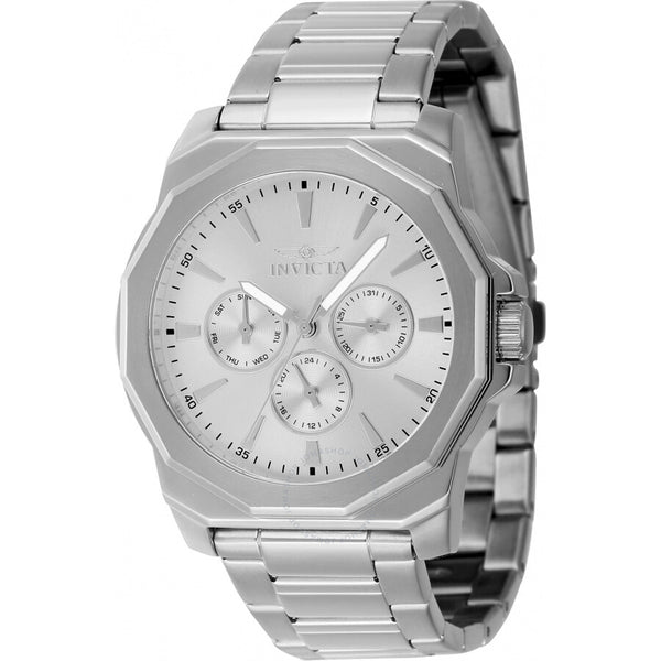 Invicta Speedway Date-Day Quartz Silver Dial Men's Watch 46843 - The Watches Men & Co