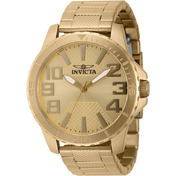 Invicta Speedway Quartz Gold Dial Men's Watch 46306 - The Watches Men & Co
