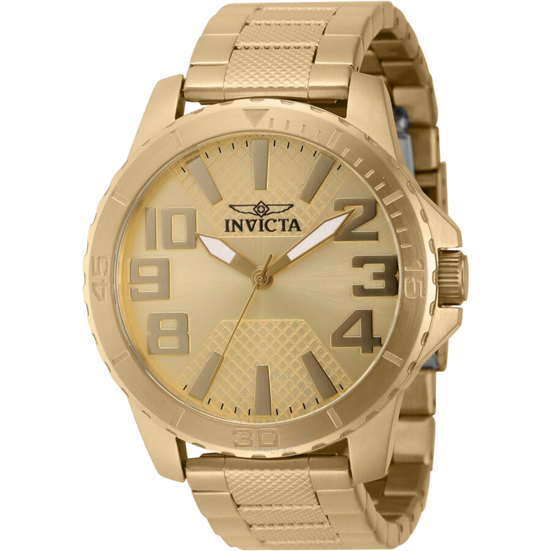 Invicta Speedway Quartz Gold Dial Men's Watch 46306 - The Watches Men & Co