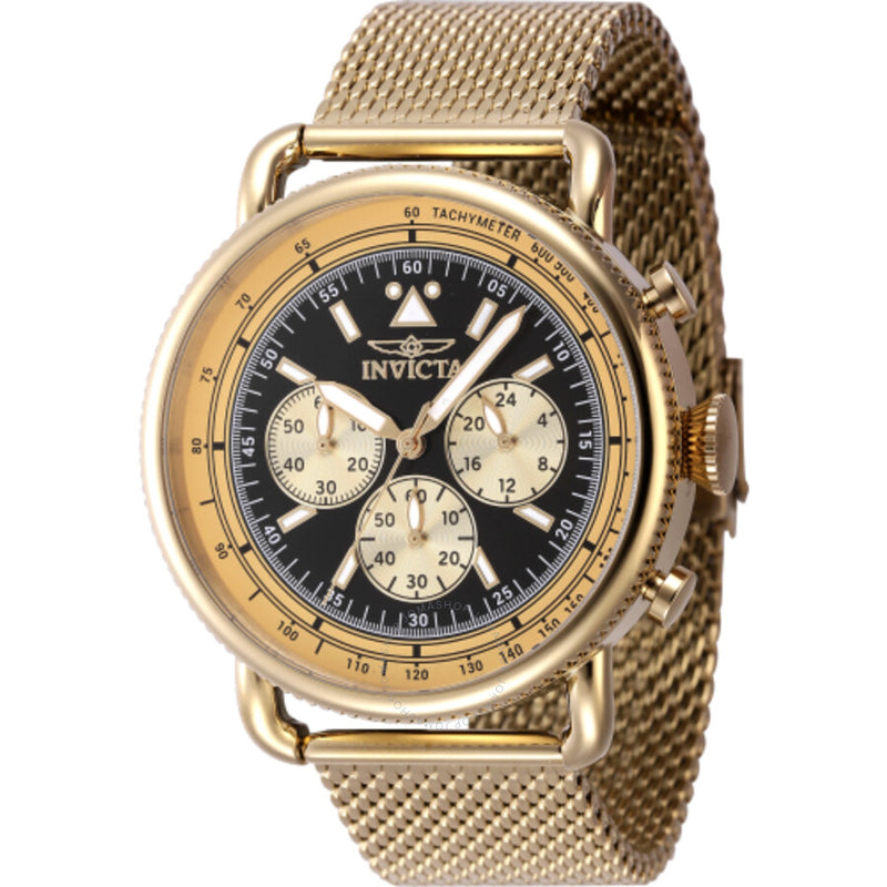 Invicta Speedway Zager Exclusive Chronograph Quartz Black Dial Men's Watch 47361 - The Watches Men & Co