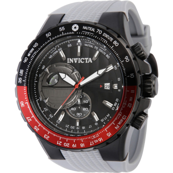 Invicta Star Wars Death Star Chronograph Quartz Black Dial Men's Watch 41324 - The Watches Men & Co