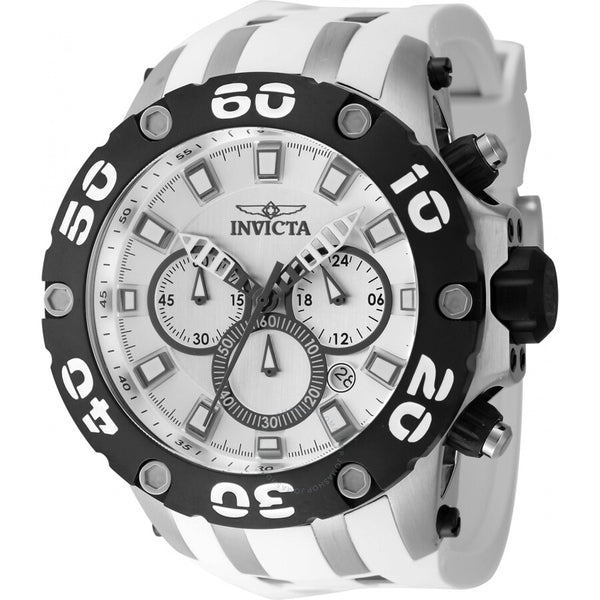 Invicta Subaqua Chronograph GMT Quartz Silver Dial Men's Watch 46512 - The Watches Men & Co