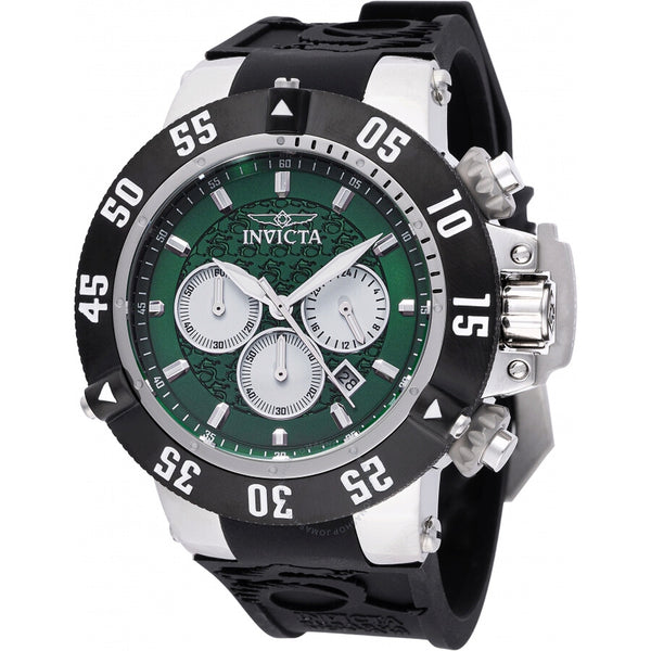 Invicta Subaqua Noma III Chronograph GMT Quartz Green Dial Men's Watch 47329 - The Watches Men & Co