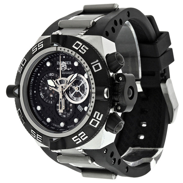 Invicta Subaqua Noma IV Black Dial Chronograph Stainless Steel Men's Watch 6564 - The Watches Men & Co #2