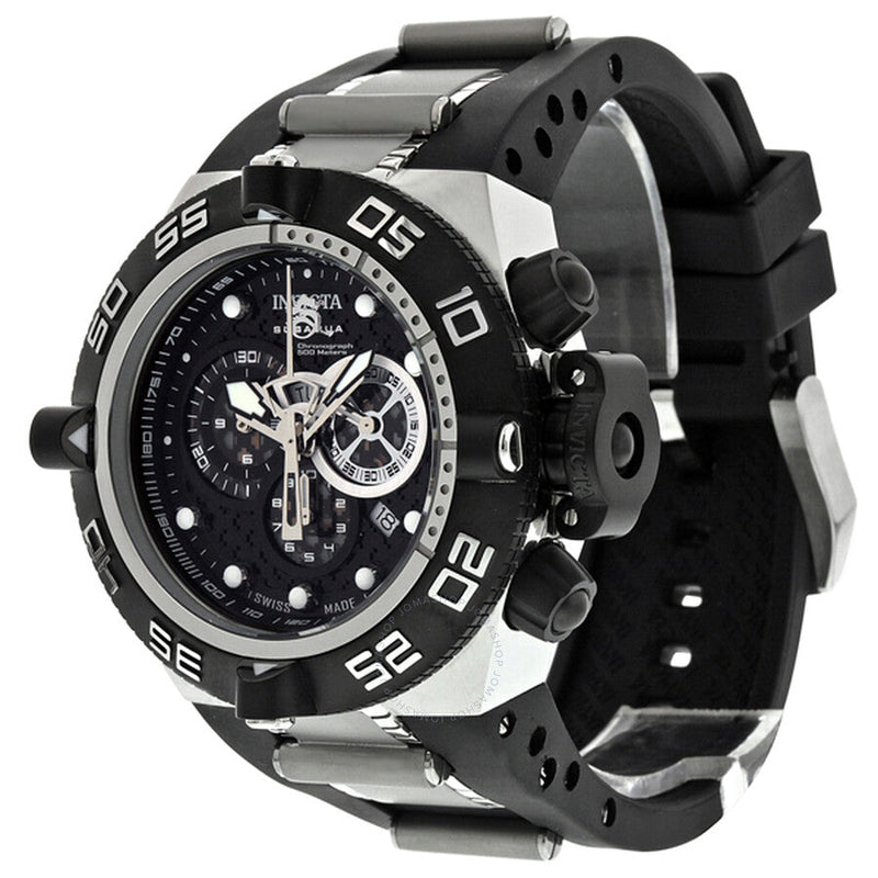 Invicta Subaqua Noma IV Black Dial Chronograph Stainless Steel Men's Watch 6564 - The Watches Men & Co #2