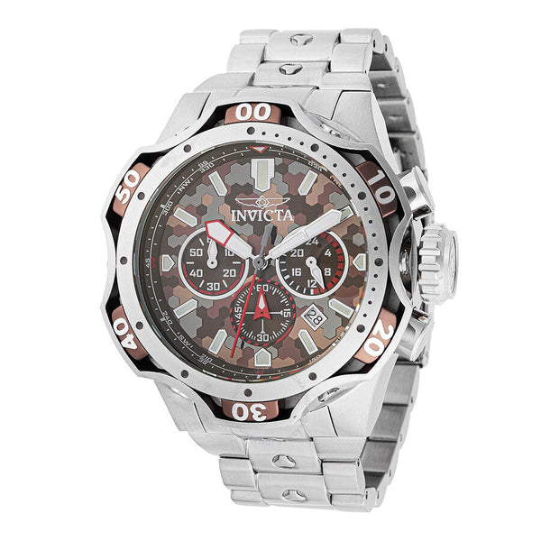 Invicta Venom Date Chronograph GMT Quartz Brown Dial Men's Watch 47757 - The Watches Men & Co #2