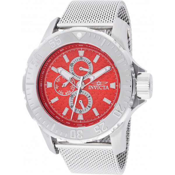 Invicta Vintage Quartz Red Dial Men's Watch 48013 - The Watches Men & Co