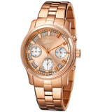 JBW Muse Chronograph Quartz Diamond Rose Gold Dial Unisex Watch JB-6217-L - The Watches Men & Co