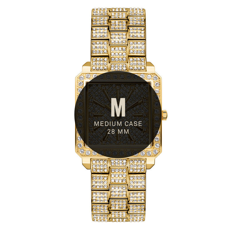 JBW Cristal Quartz Diamond Crystal Gold Dial Ladies Watch#GRANDTIME - The Watches Men & Co #6
