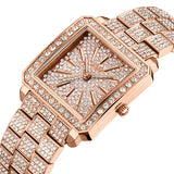 JBW Cristal Quartz Diamond Crystal Rose Dial Ladies Watch J6386B - The Watches Men & Co #2