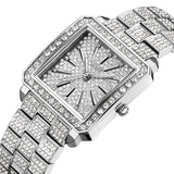 JBW Cristal Quartz Diamond Crystal Silver Dial Ladies Watch J6386C - The Watches Men & Co #3