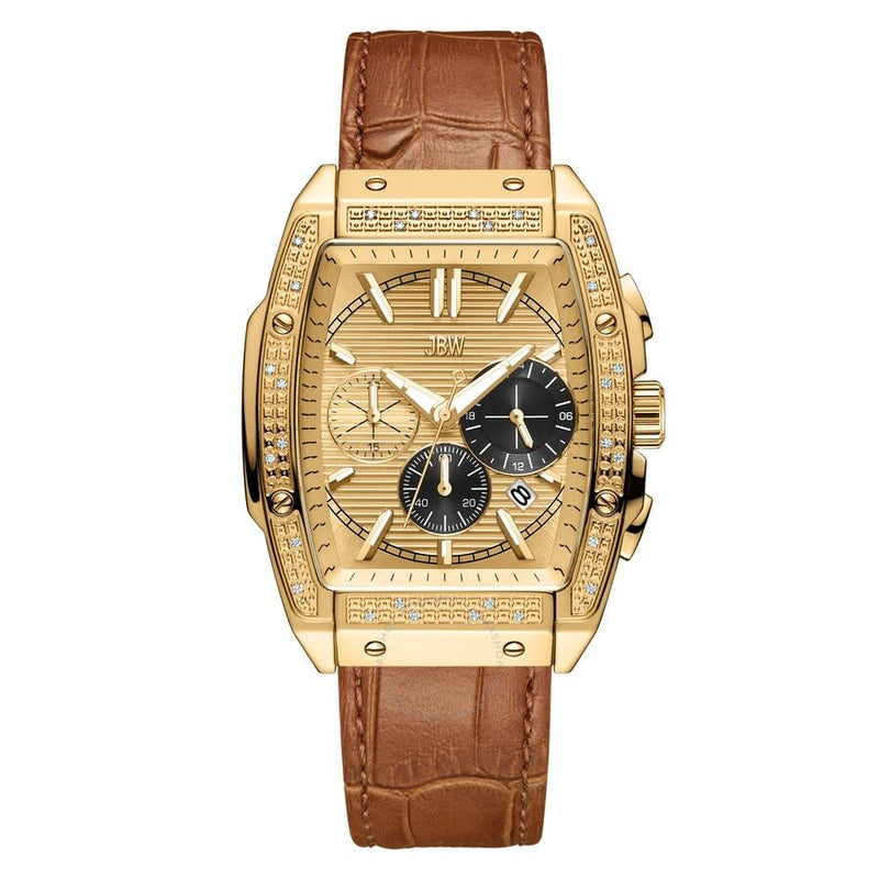 JBW Echelon Chronograph Quartz Gold Dial Men's Watch J6379F - The Watches Men & Co