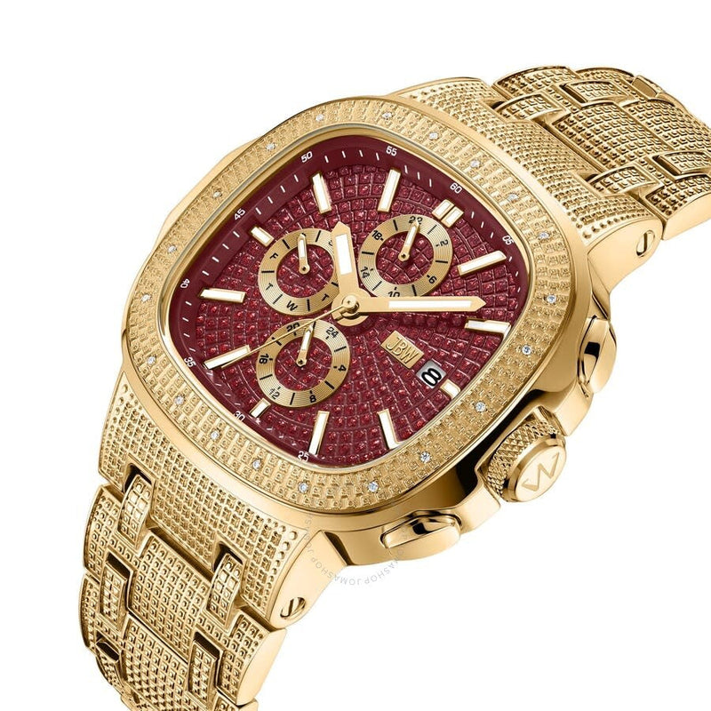 JBW Heist GMT Quartz Red Dial Unisex Watch J6380G - The Watches Men & Co #3
