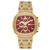 JBW Heist GMT Quartz Red Dial Unisex Watch J6380G - The Watches Men & Co