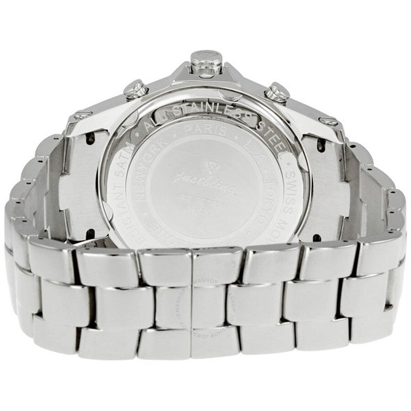JBW Jet Setter Stainless Steel Diamond Multiple Time-Zone Men's Watch JB-6213-C - The Watches Men & Co #3
