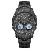 JBW Men's Jet Setter III 1.18 ctw Diamond Black Ion-Plated Stainless Steel Watch J6348D - The Watches Men & Co