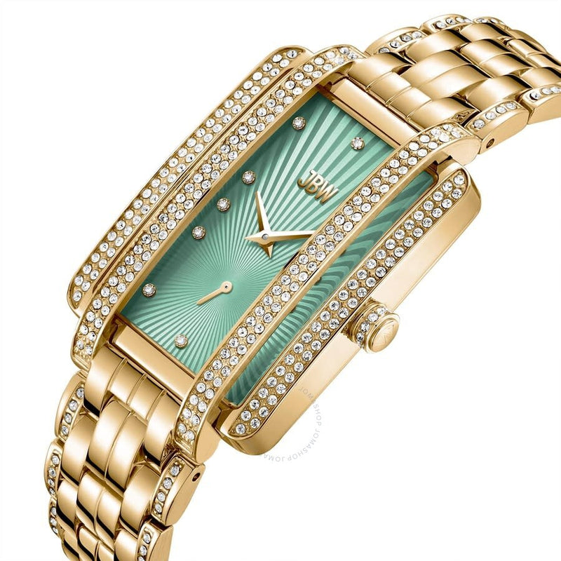 JBW Mink Collection Automatic Diamond Green Dial Ladies Watch J6358J - The Watches Men & Co #2