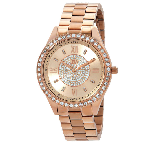 JBW Mondrian Jewelry Set Rose Gold-tone Dial Ladies Watch J6303-SetC - The Watches Men & Co