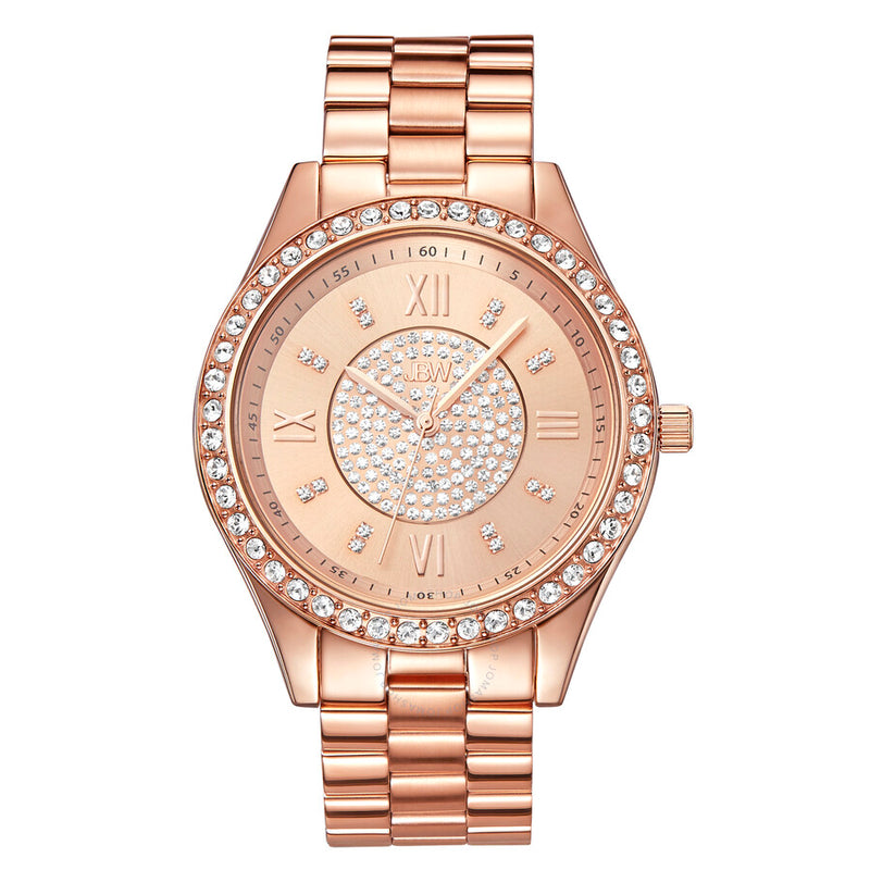 JBW Mondrian Quartz Diamond Crystal Rose Dial Ladies Watch J6303C - The Watches Men & Co