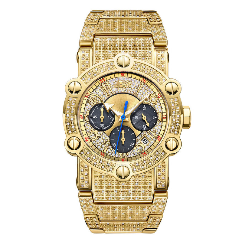 JBW Phantom Chronograph Quartz Diamond Men's Watch JB-6215-200-A - The Watches Men & Co