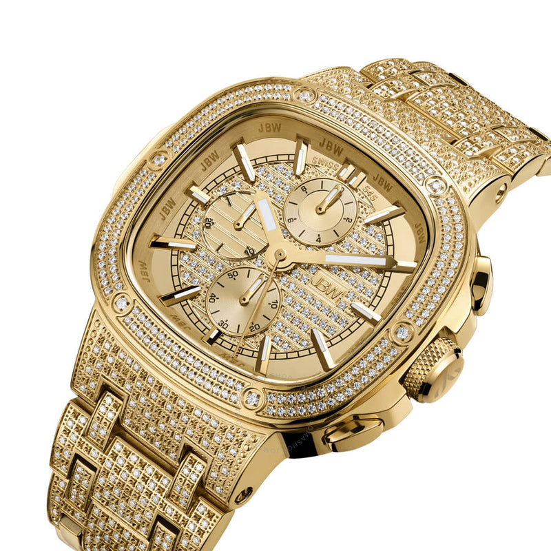 JBW Platinum Series Chronograph Gold-tone Dial Men's Watch PS545A - The Watches Men & Co #2