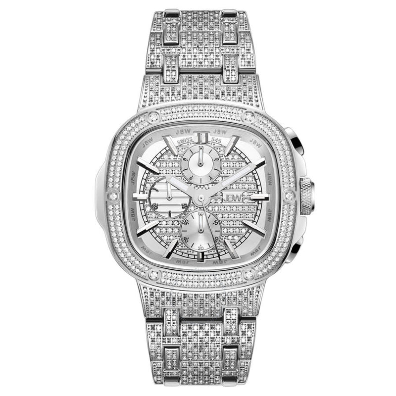 JBW Platinum Series Chronograph Silver-tone Dial Men's Watch PS545B - The Watches Men & Co