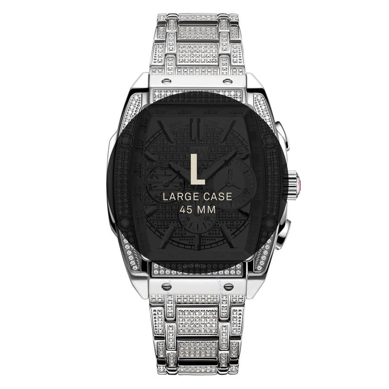 JBW Platinum Series Silver-tone Dial Men's Watch PS570B - The Watches Men & Co #5