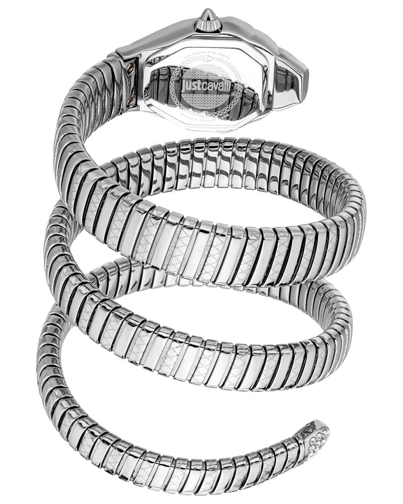 Just Cavalli Signature Snake Ambra watch with multi-coil flexible snake band